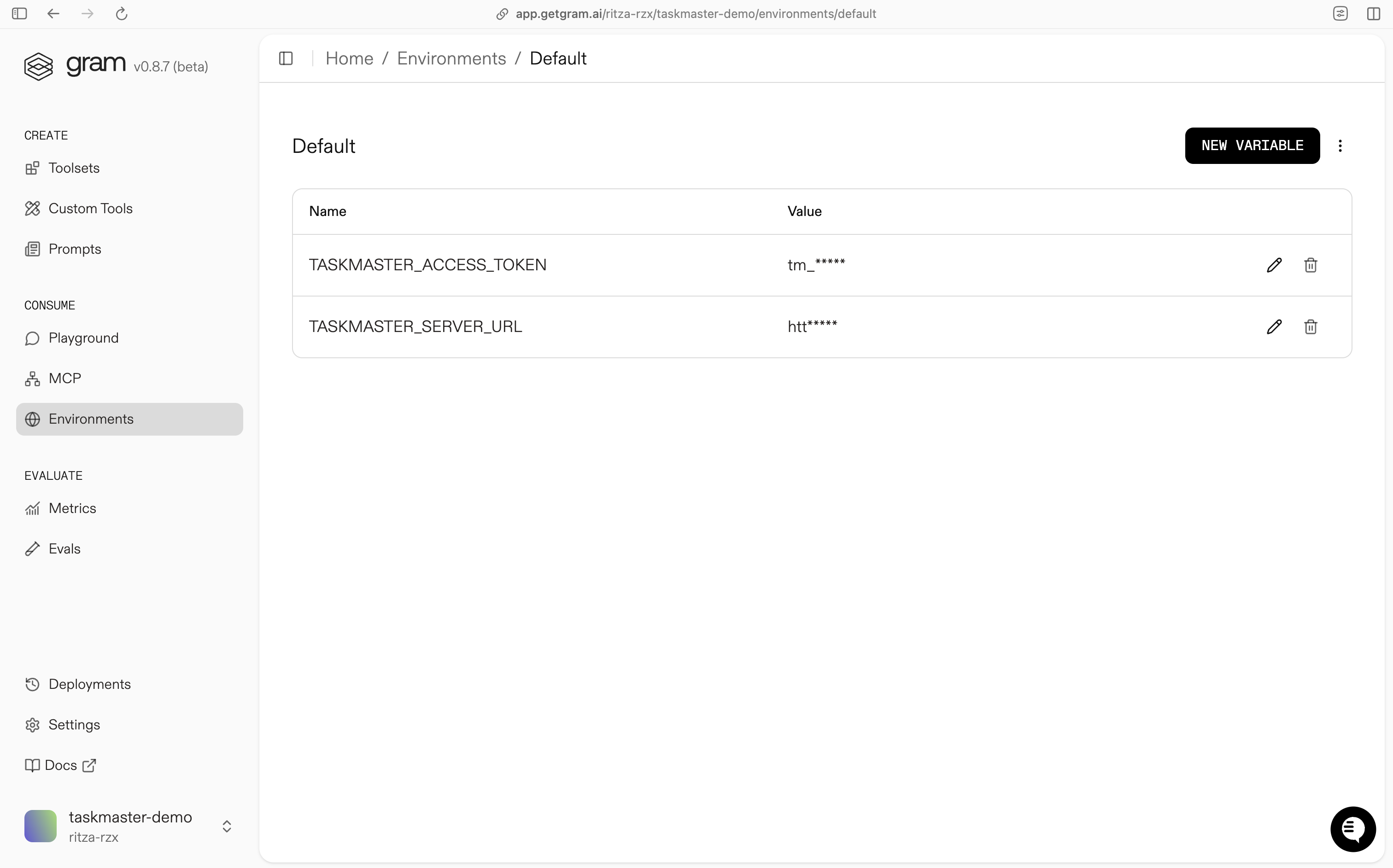 Set server URL